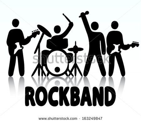 Rock bands clipart.