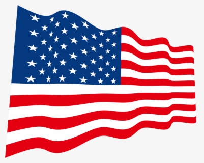 Free American Flag Transparent Clip Art with No Background.