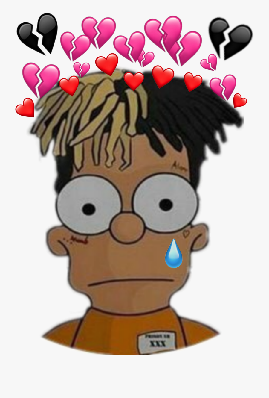 xxxtentacion #bart #simpson #sad #supreme #simpsons.