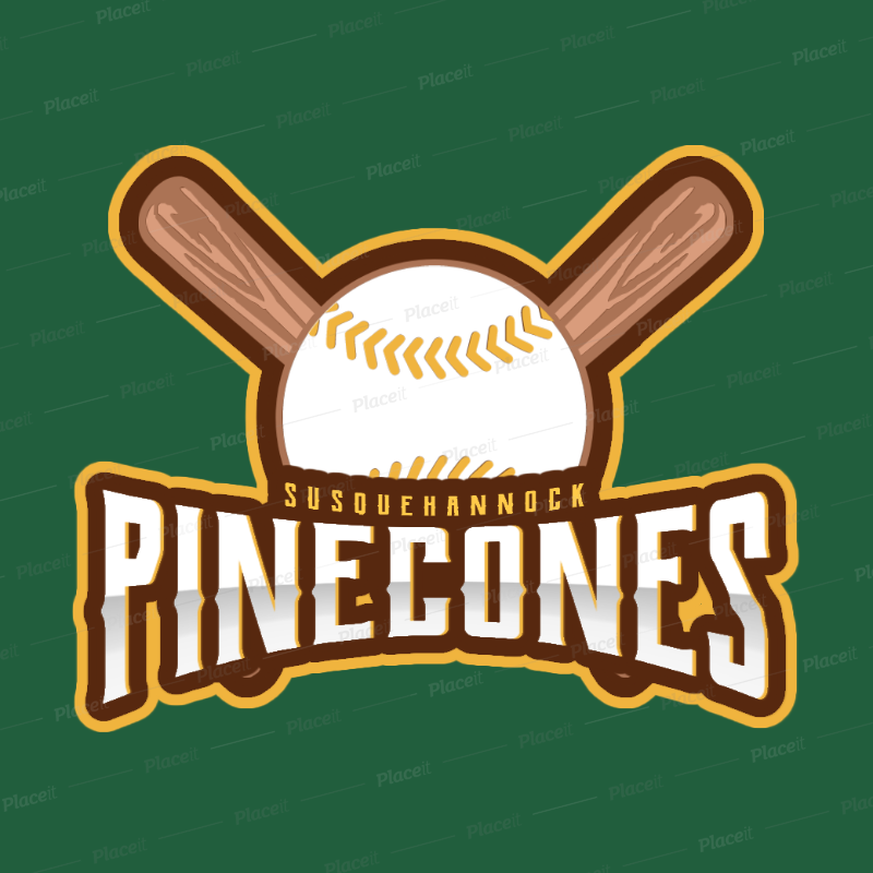 Sports Logo Maker for a Baseball Team with Baseball Clipart 172c.