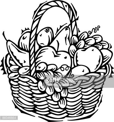 Fruit basket clipart black and white 4 » Clipart Station.