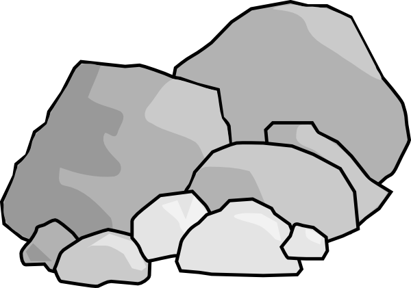 Clip Art Pile of Pebbles.