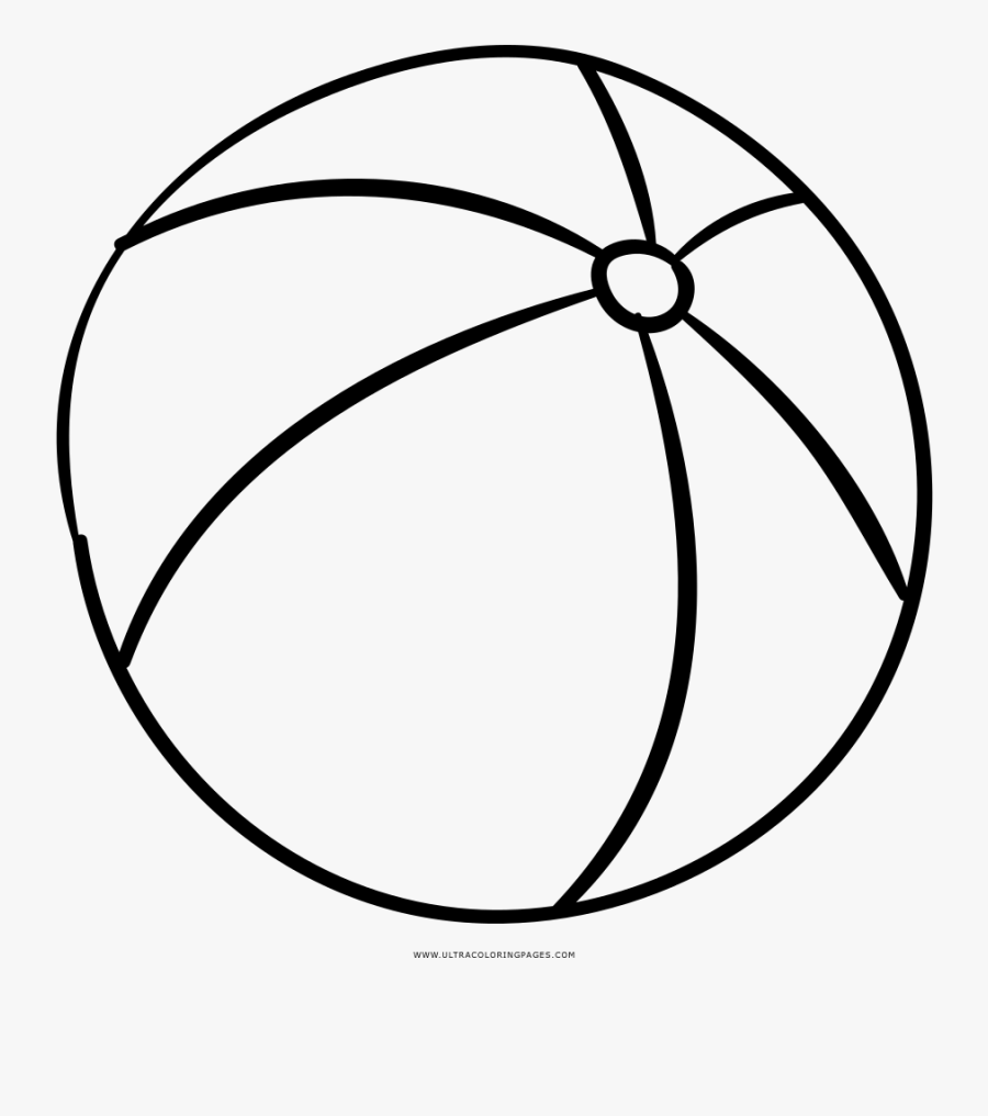 Beach Ball Coloring Page.