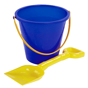 Sand Bucket and Spade transparent PNG.