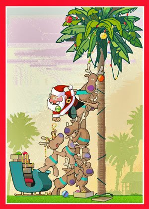 Free beach christmas clipart.