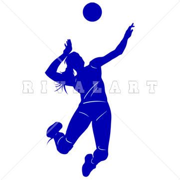 Pin by Rivalart.com on Volleyball Clip Art.