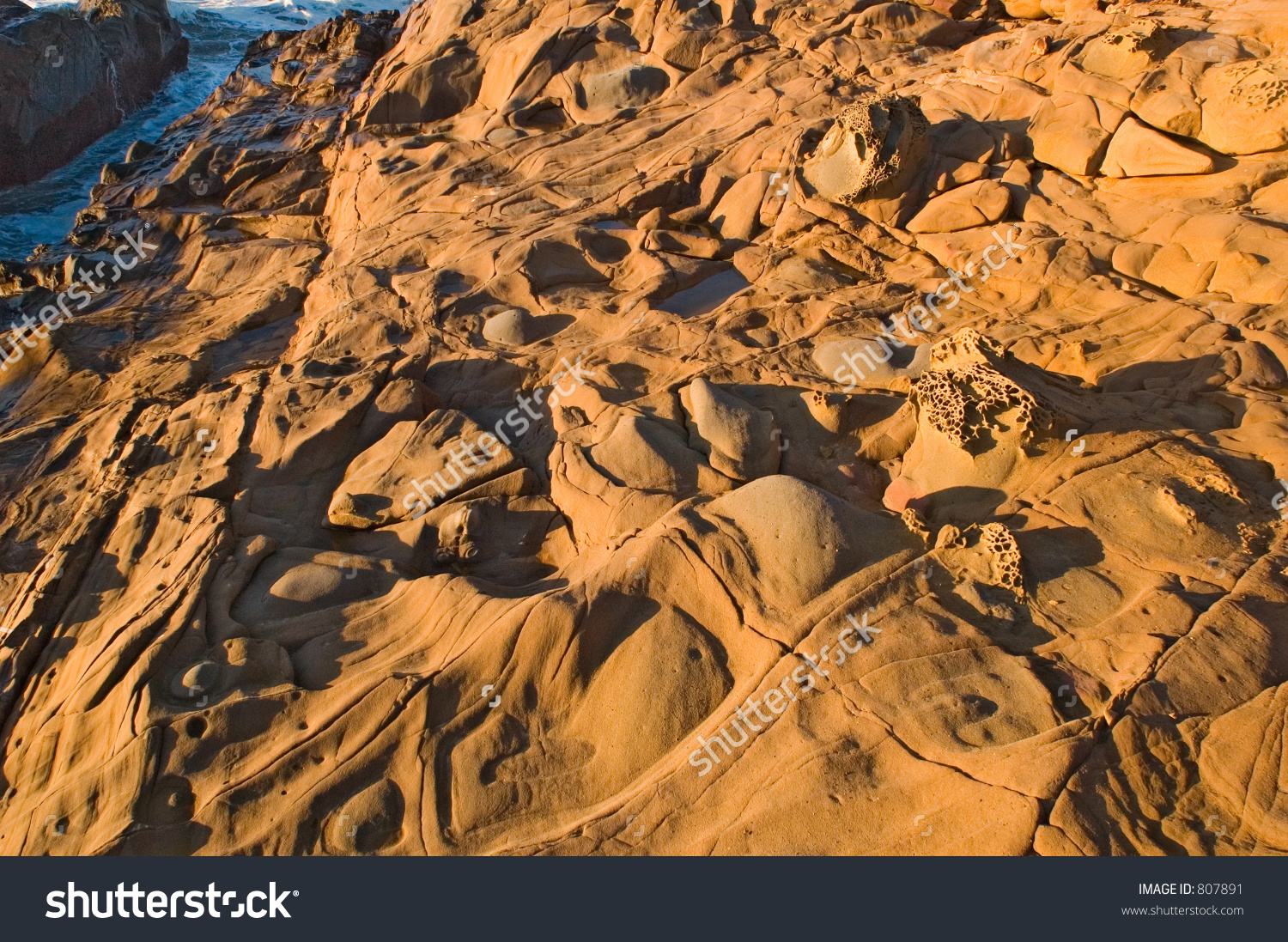 Bean Hollow State Beach At Northern California, Sandstone.