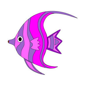 Tropical fish clipart.