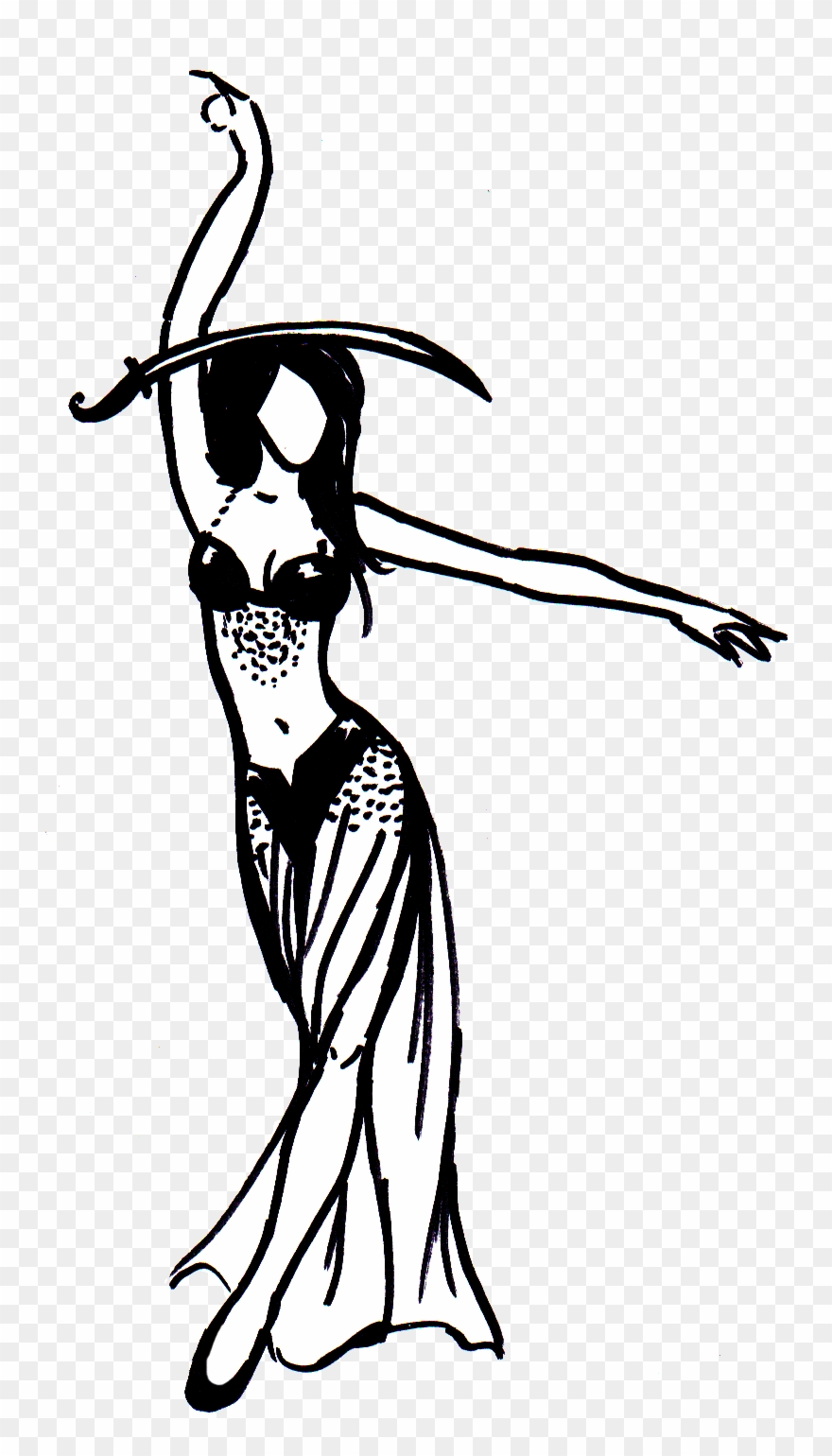 Silueta Belly Dance Png Clipart (#2084446).