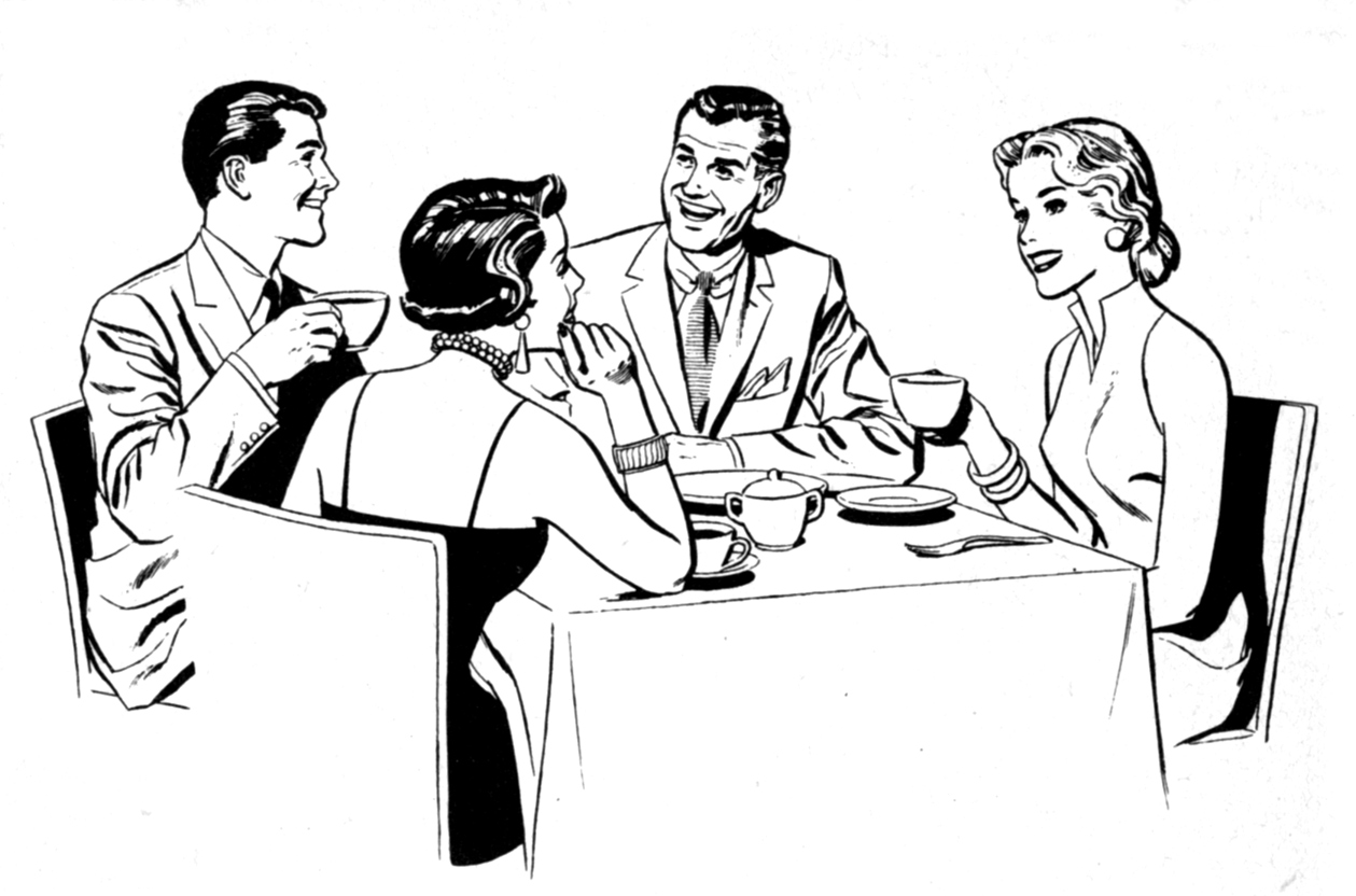 Clip Art Dinner Party Clipart.