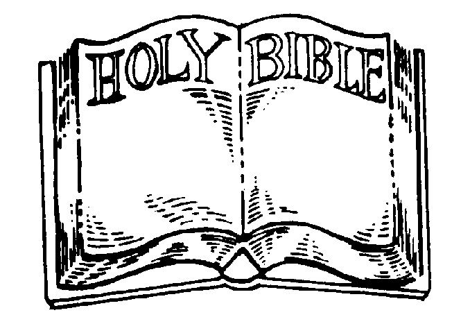 Bible Clipart Black And White Free.