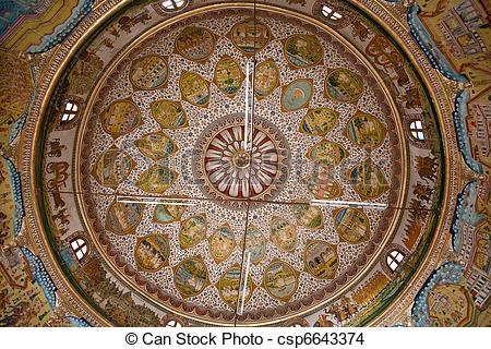 Stock Photo of Laxmi Nath Temple in city of Bikaner rajasthan.