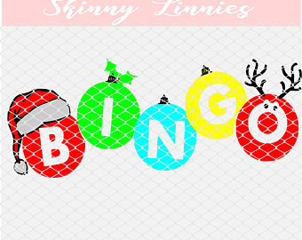 Christmas Bingo Clipart.