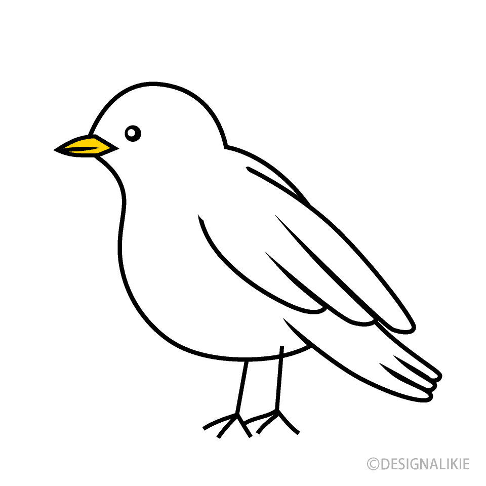 Free White Bird Clipart Image｜Illustoon.