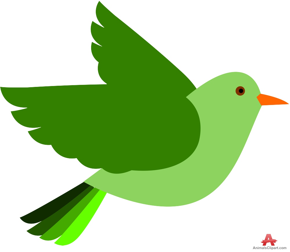 Green bird clipart free clipart design download.