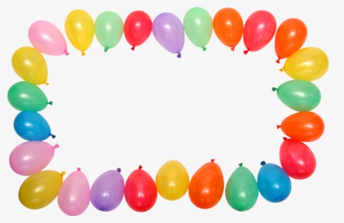 Free Balloons Border Clip Art with No Background.