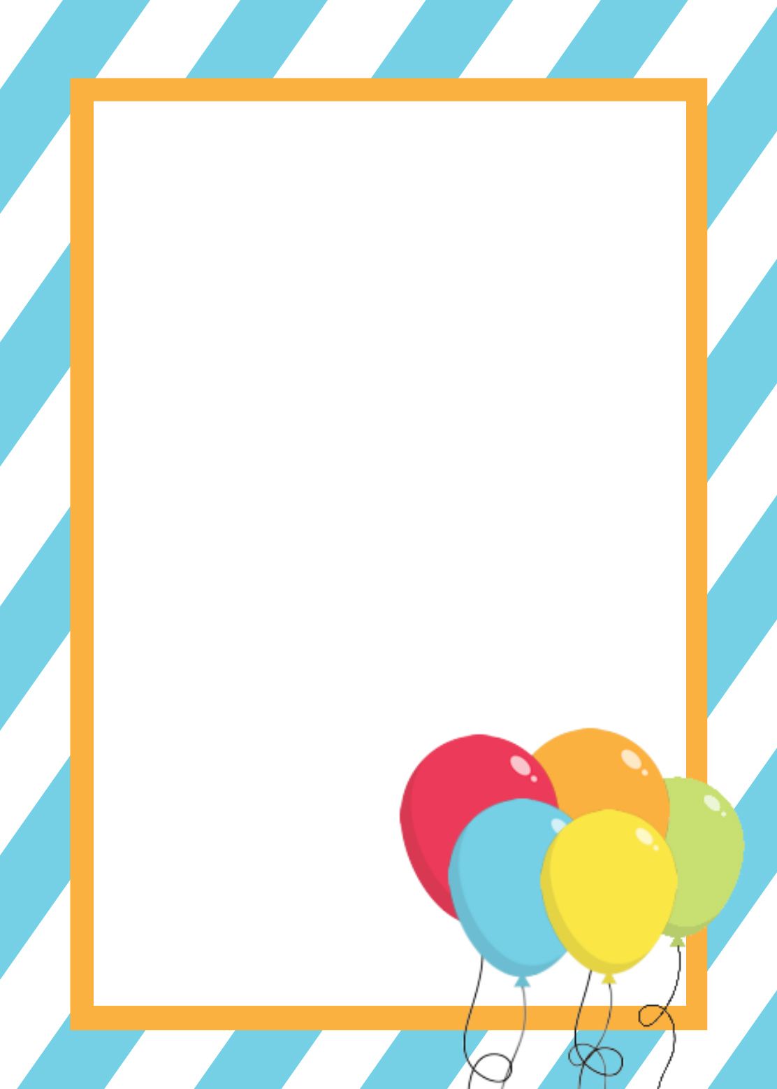 Free Printable Birthday Invitation Templates.