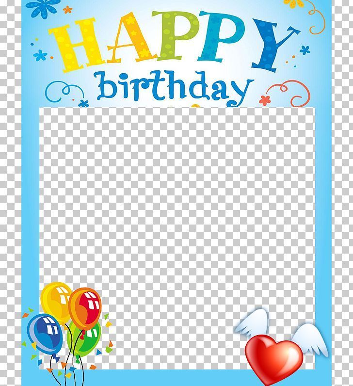 Happy Birthday Picture Frame Png.