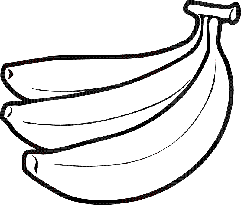 Banana clipart black and white free clipart images.