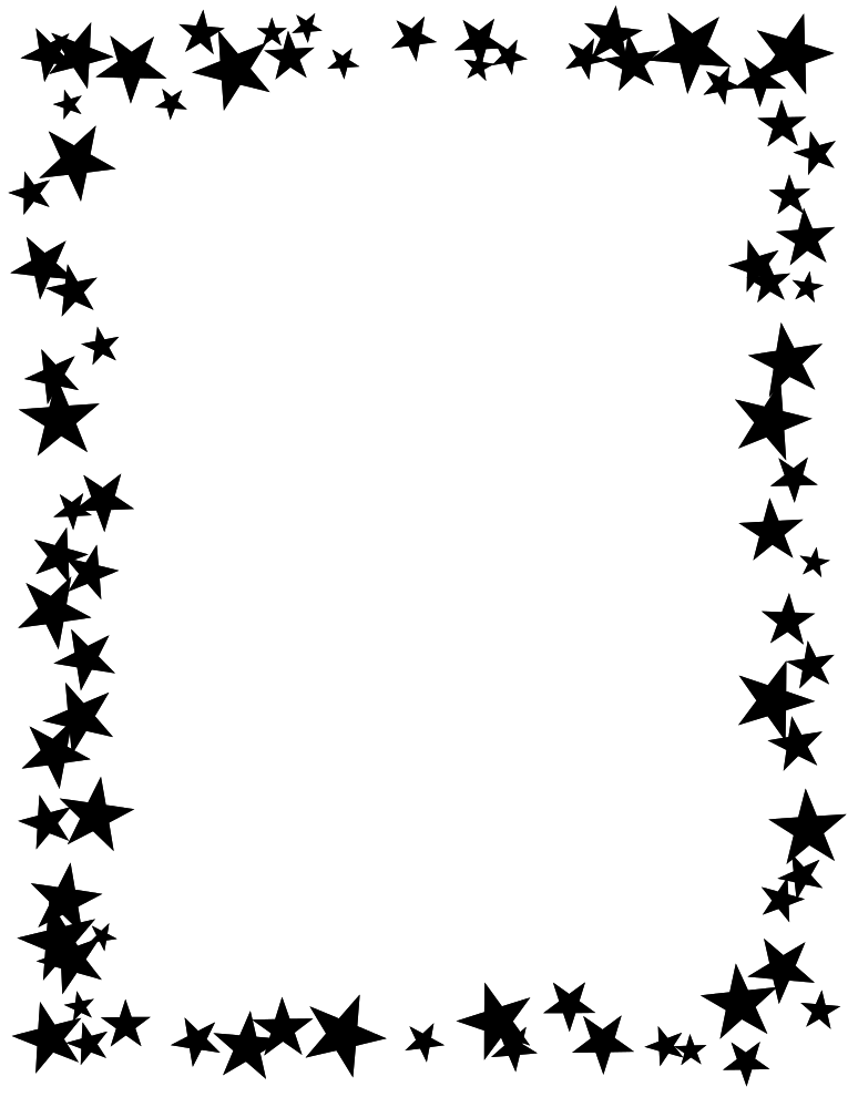 Free Printable Star Border.