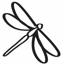 Dragonfly Clipart Black And White Free.