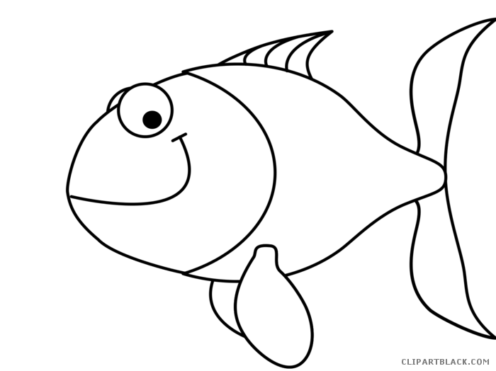 Cartoon fish clip freeuse stock black and white rr collections png.