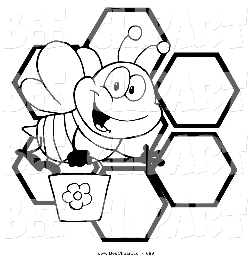 Free Honeycomb Clipart Black And White, Download Free Clip.