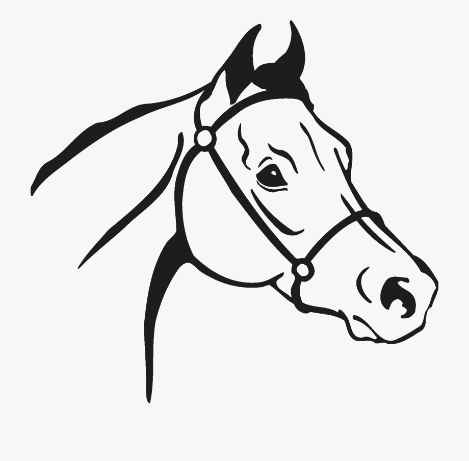 Horse Head Silhouette Png.