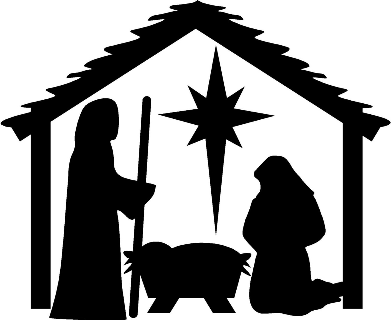 Free Nativity Black Cliparts, Download Free Clip Art, Free.