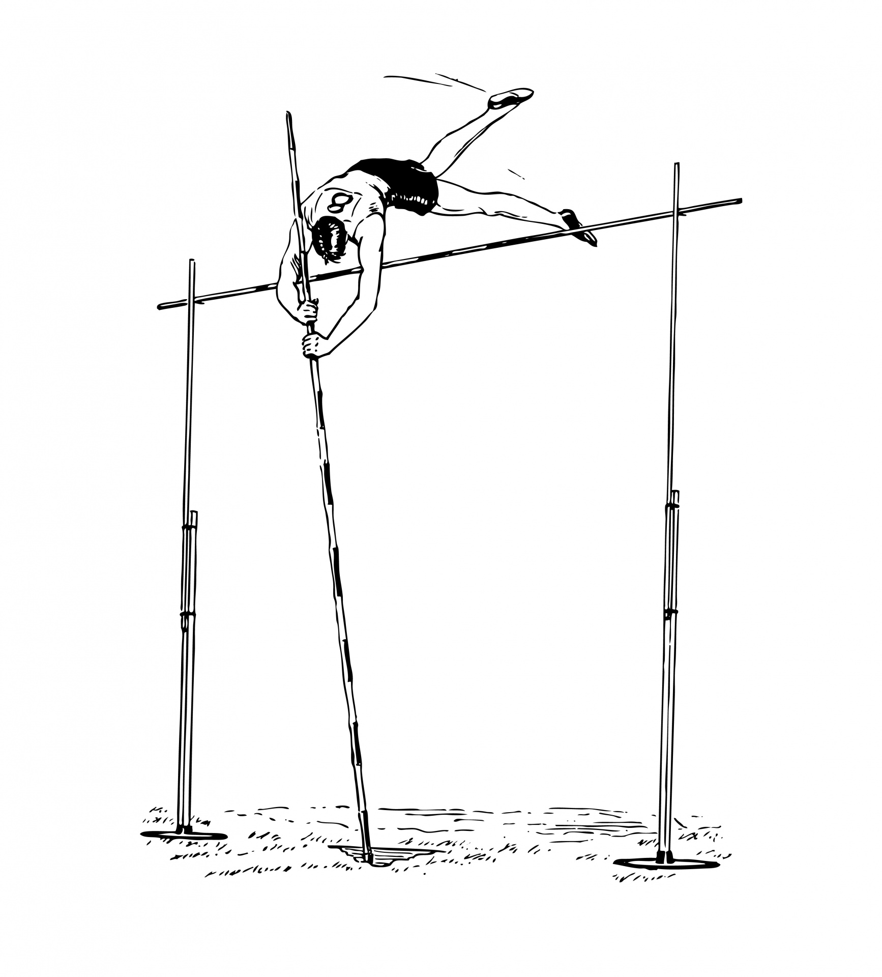 Pole vaulter,pole vaulting,man,clipart,clip art.