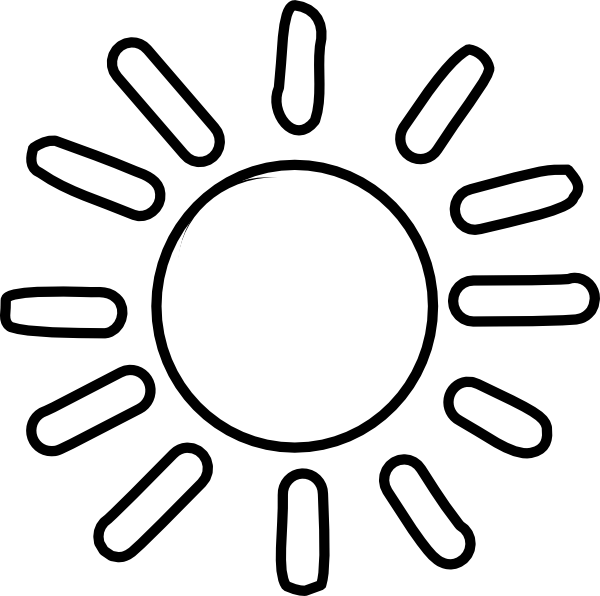 Black and white sun clipart free library rr collections png.