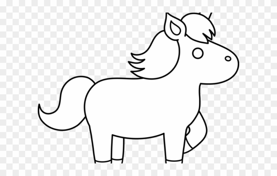 Unicorn Clipart Black And White.