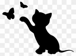 Free PNG Black Kitten Clip Art Download.