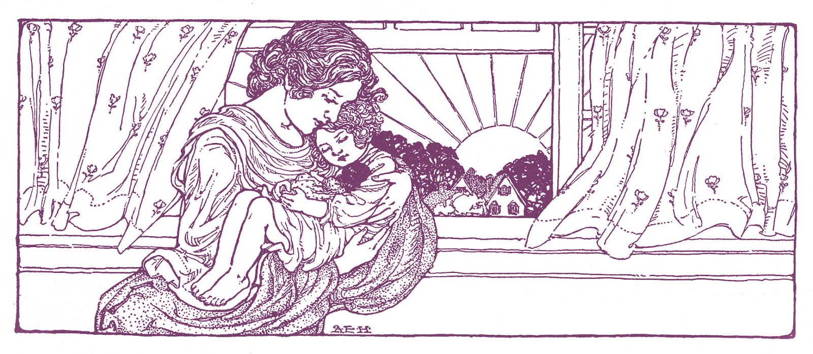 Vintage Mother's Day Clip Art.