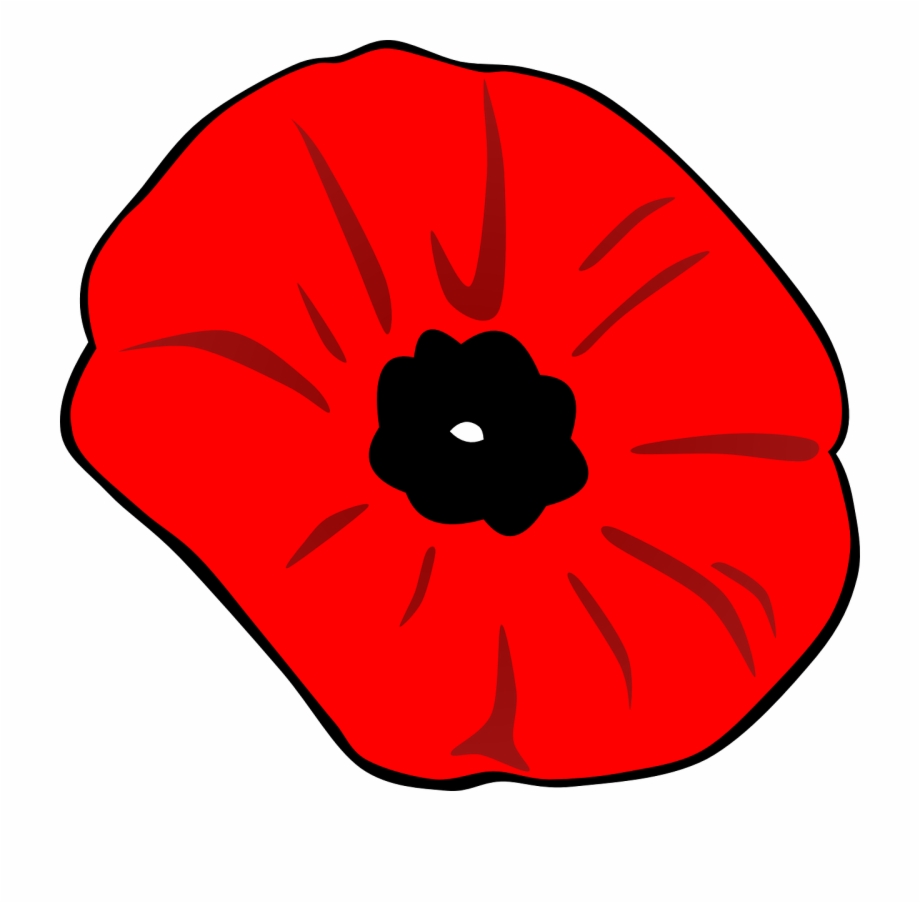 Banner Black And White Library Poppy Clipart Remembrance.