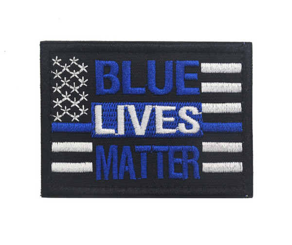 2019 Custom Blue Lives Matter Patch US Flag Tactical Patch Army Morale  Military Badge Hook Biker Outdoor For Bag Vest Free Ship From Onerepublic2,.