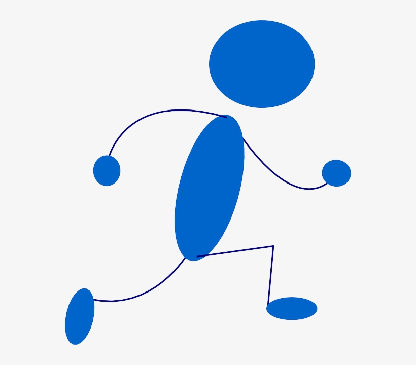 Blue, Stick, Symbol, People, Man, Sprint, Men, Running.