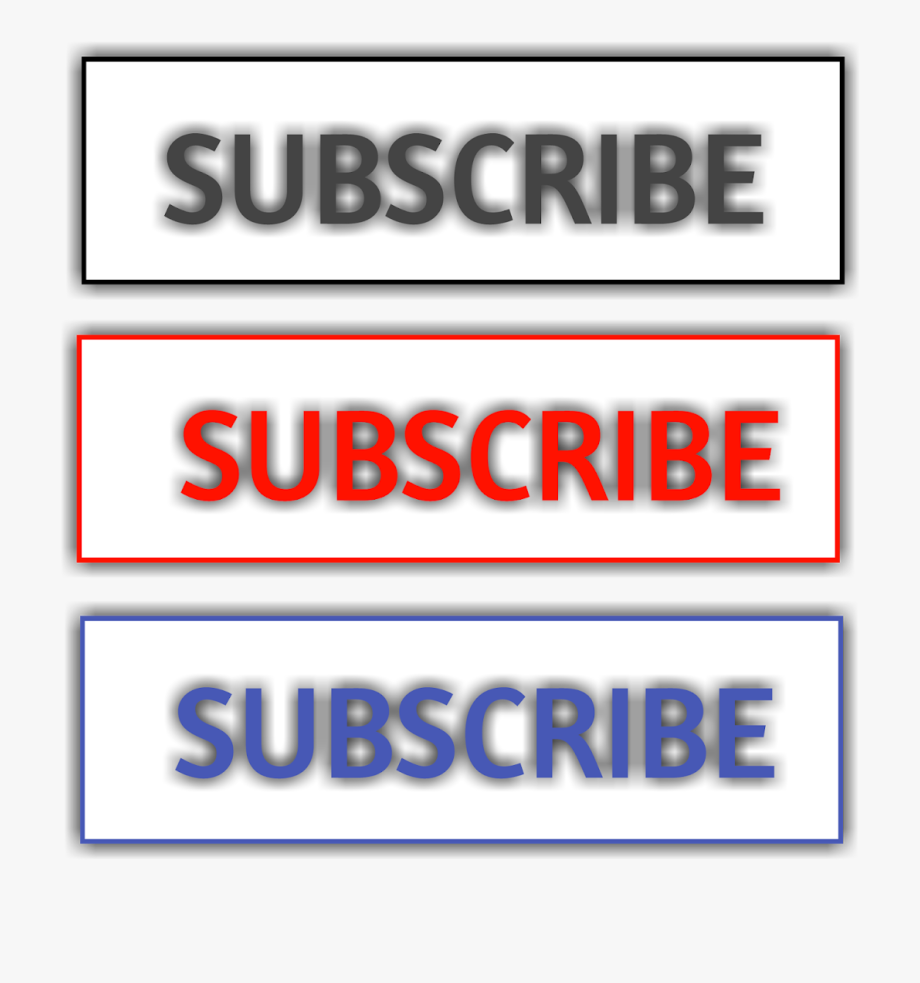 Blue Subscribe Button Png.