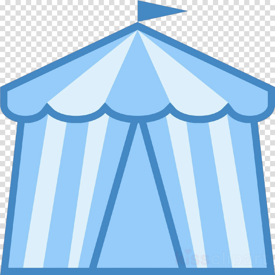 blue clip art line roof tent clipart.