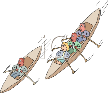 Canoe Race Clip Art.