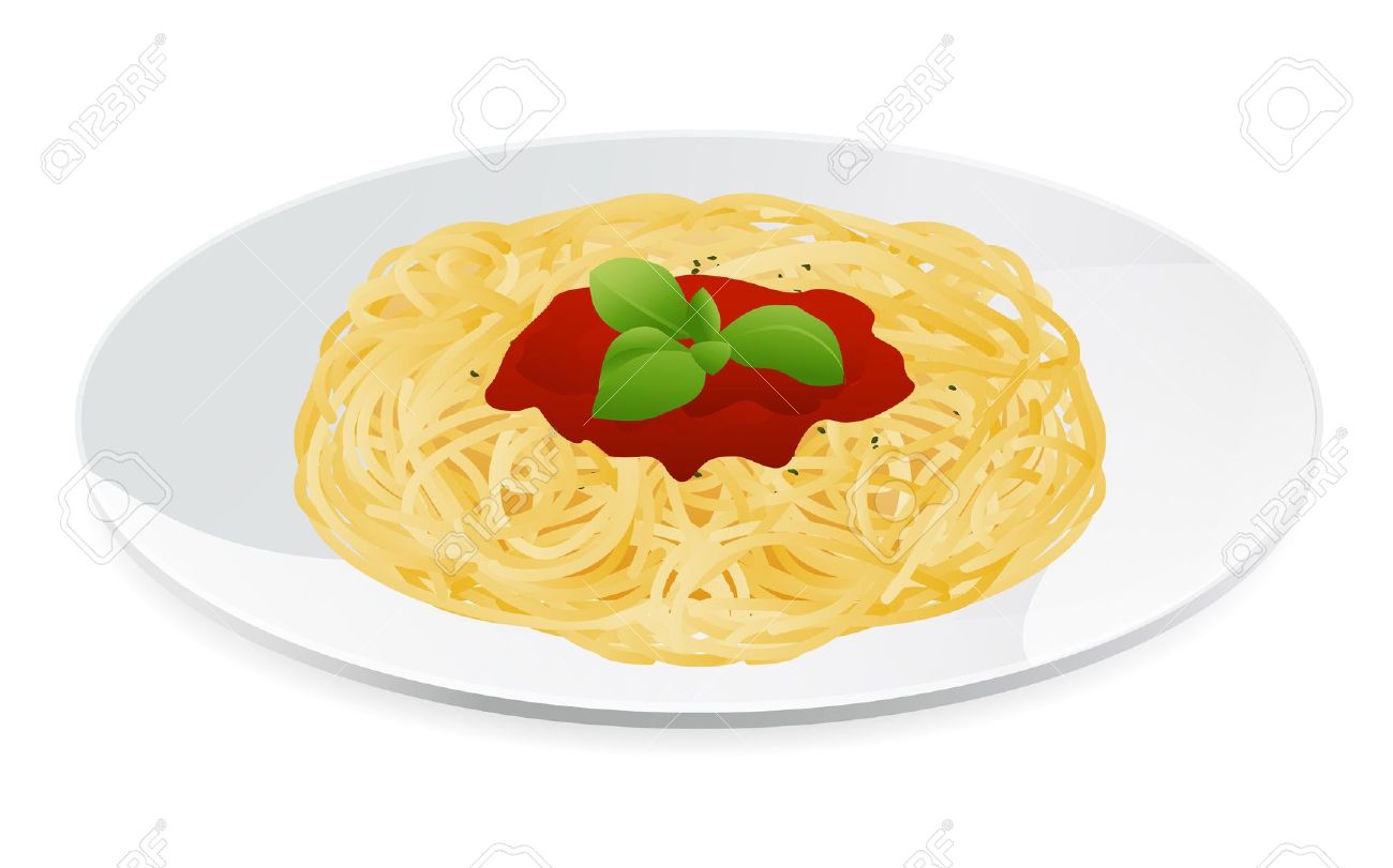 Clipart spaghetti bolognese.