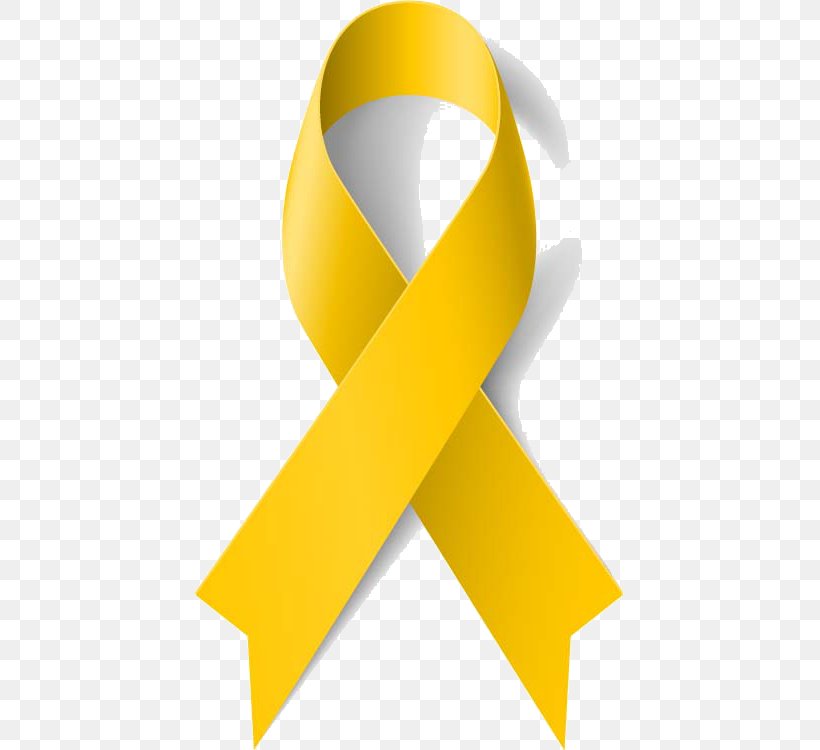 Yellow Ribbon Awareness Ribbon Cancer, PNG, 429x750px.