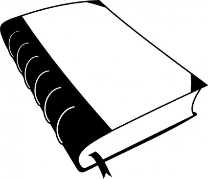 Best School Book Clipart Black and White #28684.