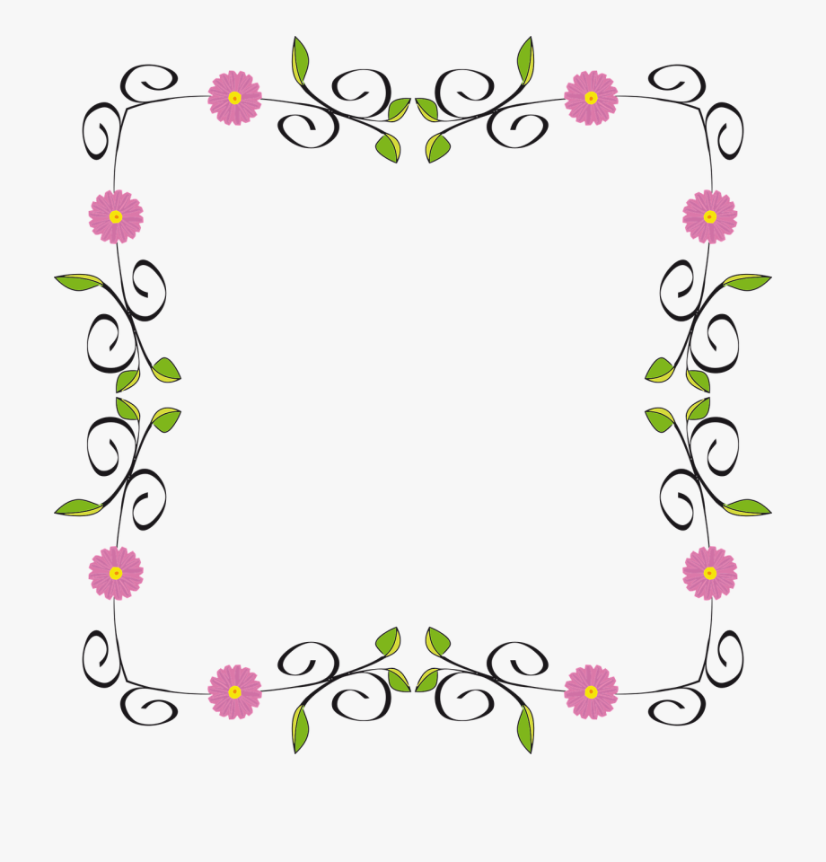 Flourish Border Clipart.