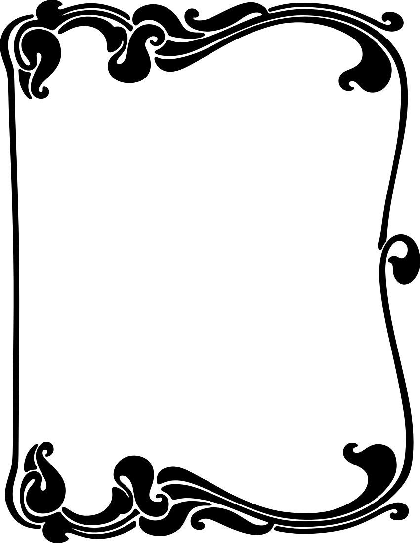 art nouveau border.