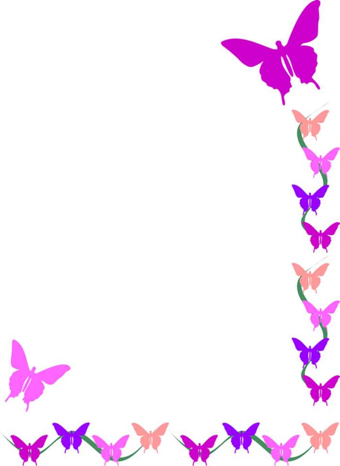 Borderline clipart butterfly.