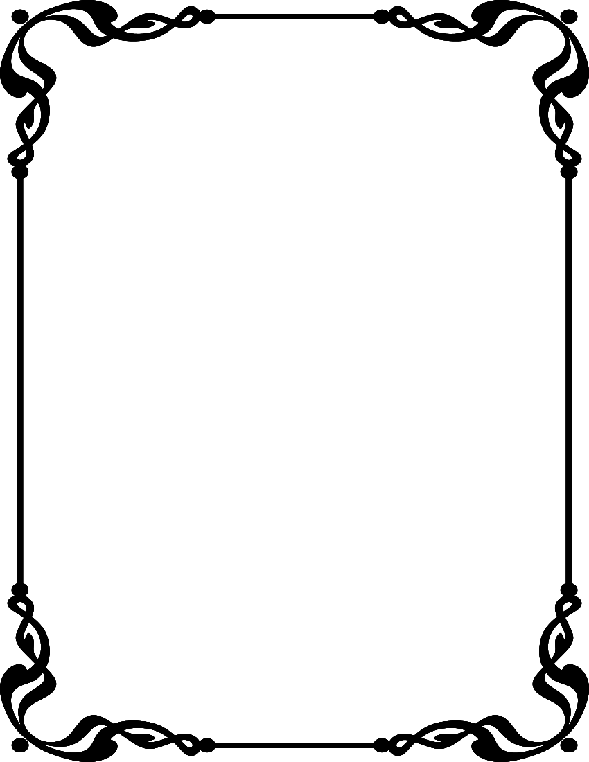 Single Line Border Clipart.