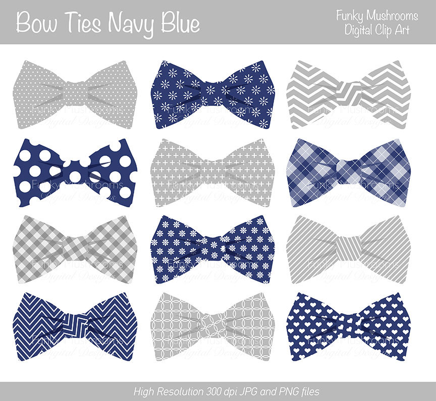 Striped Bow Tie Clipart.