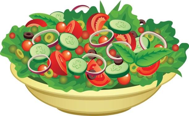 Royalty Free Salad Bowl Clip Art, Vector Images.