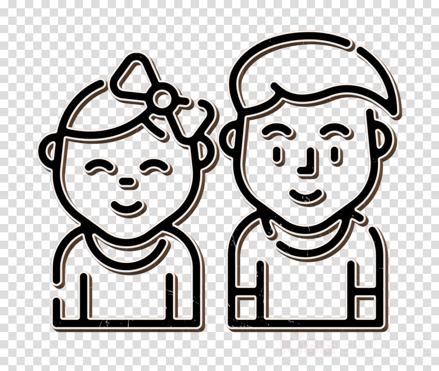 Boy icon Children icon Family icon clipart.